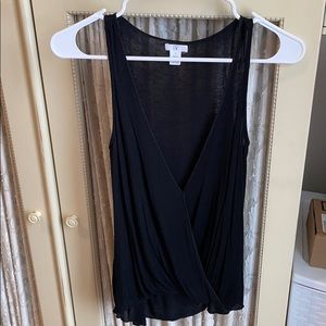 Nordstrom BP size small, black lowV tank top.